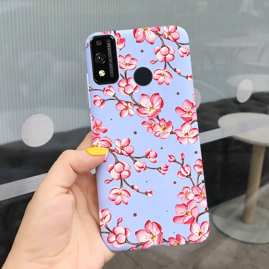 Чехол для Huawei Honor 9x Lite 2020 милый чехол телефона с цветочным рисунком девушек чехлы