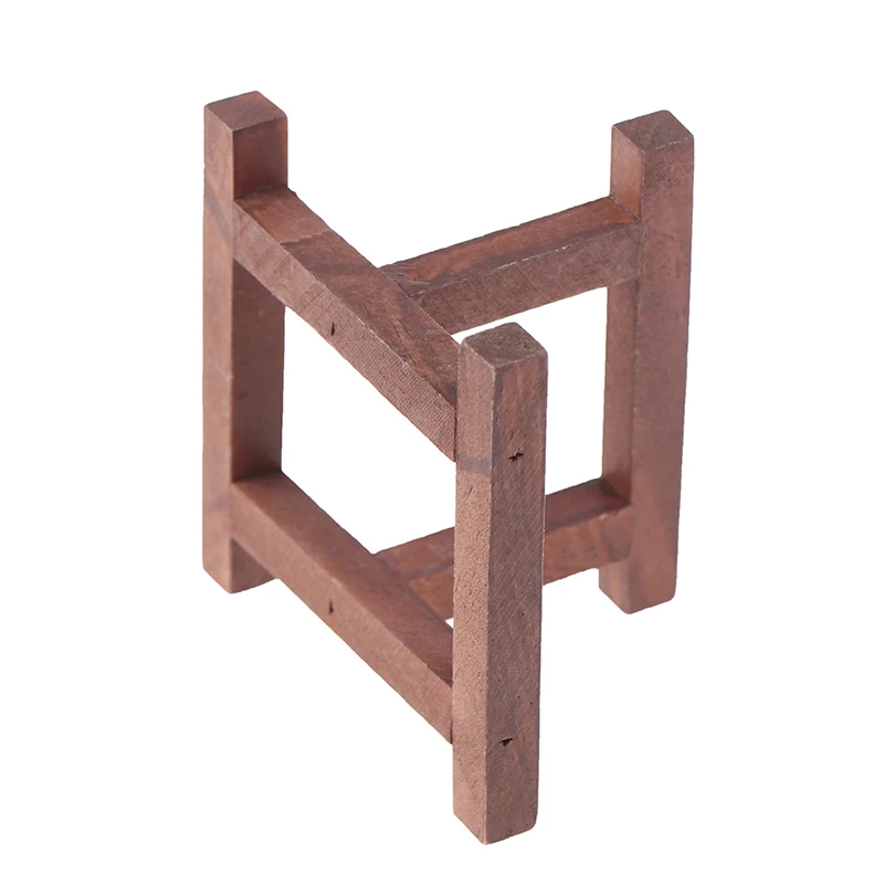 

Hot sale 1:12 Dollhouse Miniature Wood Retro Kitchen Shelf Model Furniture Accessories