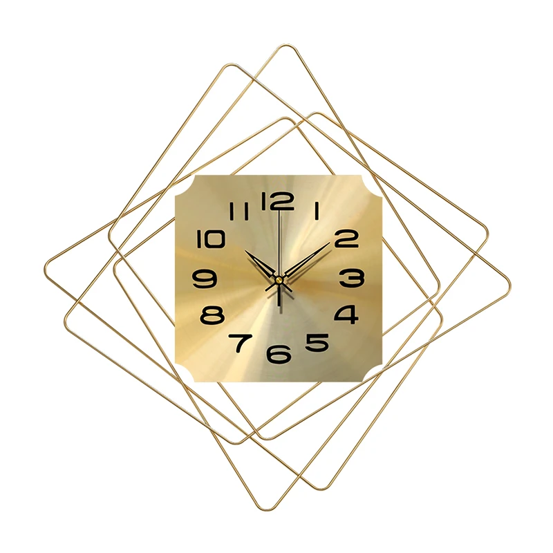 Золотые Большие креативные настенные часы скандинавские декорация современный
