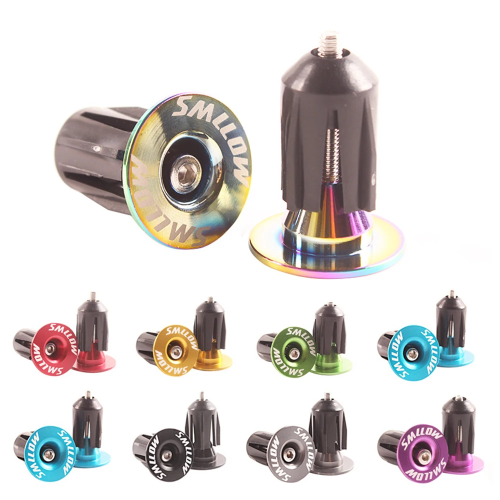 

SKOVAT 2PCS Mountain Bike Bar End Plugs Aluminum Alloy Lock Bicycle Accessories MTB Road Bike Handlebar Plug End Cap