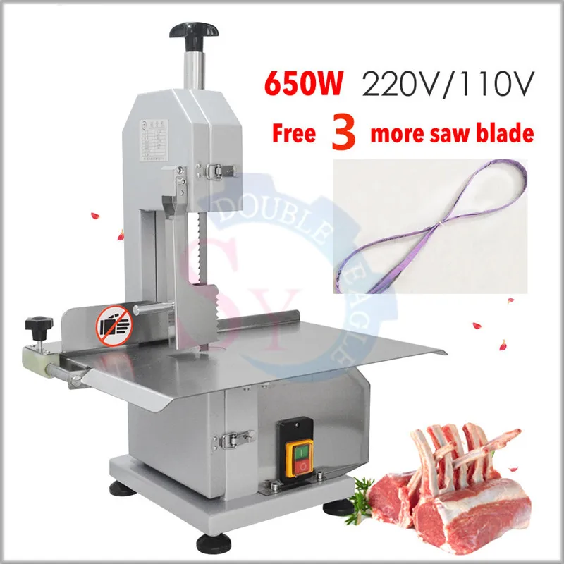 

110v High Quality Stainless Steel Commercial Electric Chicken Bone Cutting Machine/Automatic Meat Cutting Band Saw Blade 650w