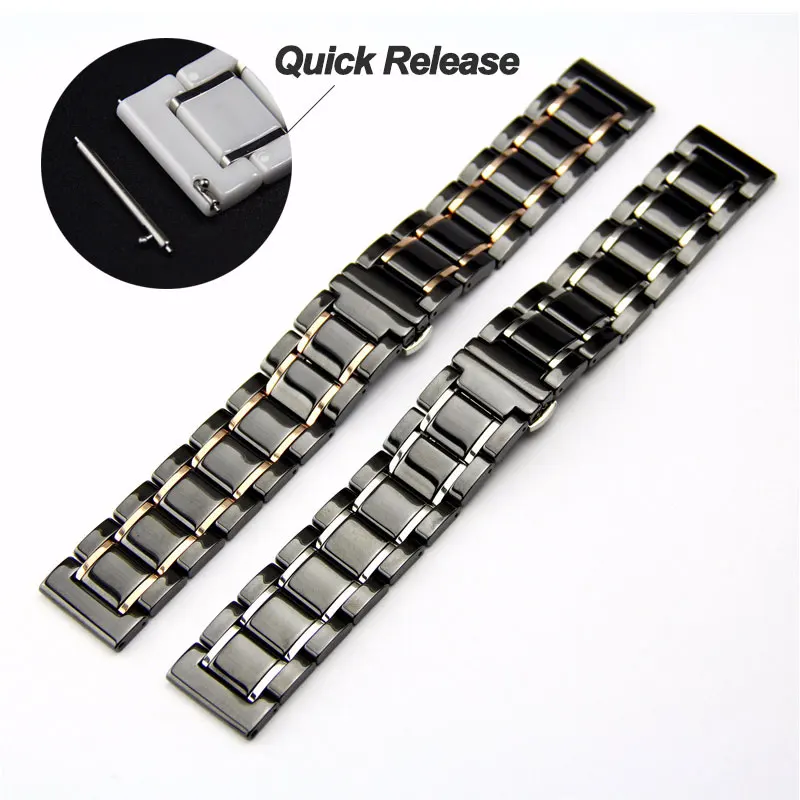 for huawei luxury ceramic band 22mm 24mm 22mm strap for samsung galaxy 3 active2 watch gt2 amazfit pacestratos 2 bip gtr 42 47 free global shipping