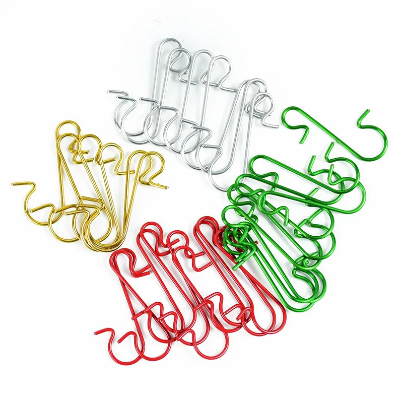 

50 шт., декоративные мини-Крючки для рождественской елки