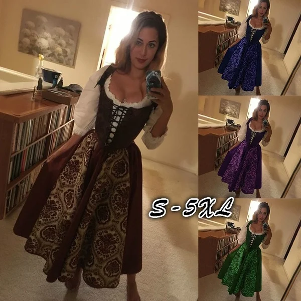 Женское средневековое платье в стиле стимпанк викторианское готическое для