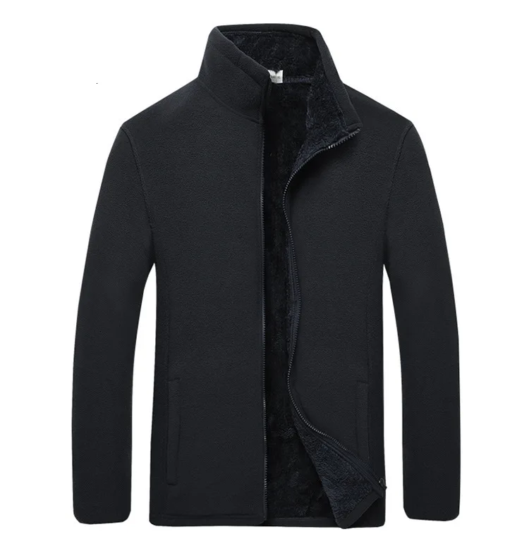M-6XL куртки, флисовые мужские толстые длинные бархатные ветровки, сохраняющие тепло, Pizex, мягкая куртка с подкладкой
