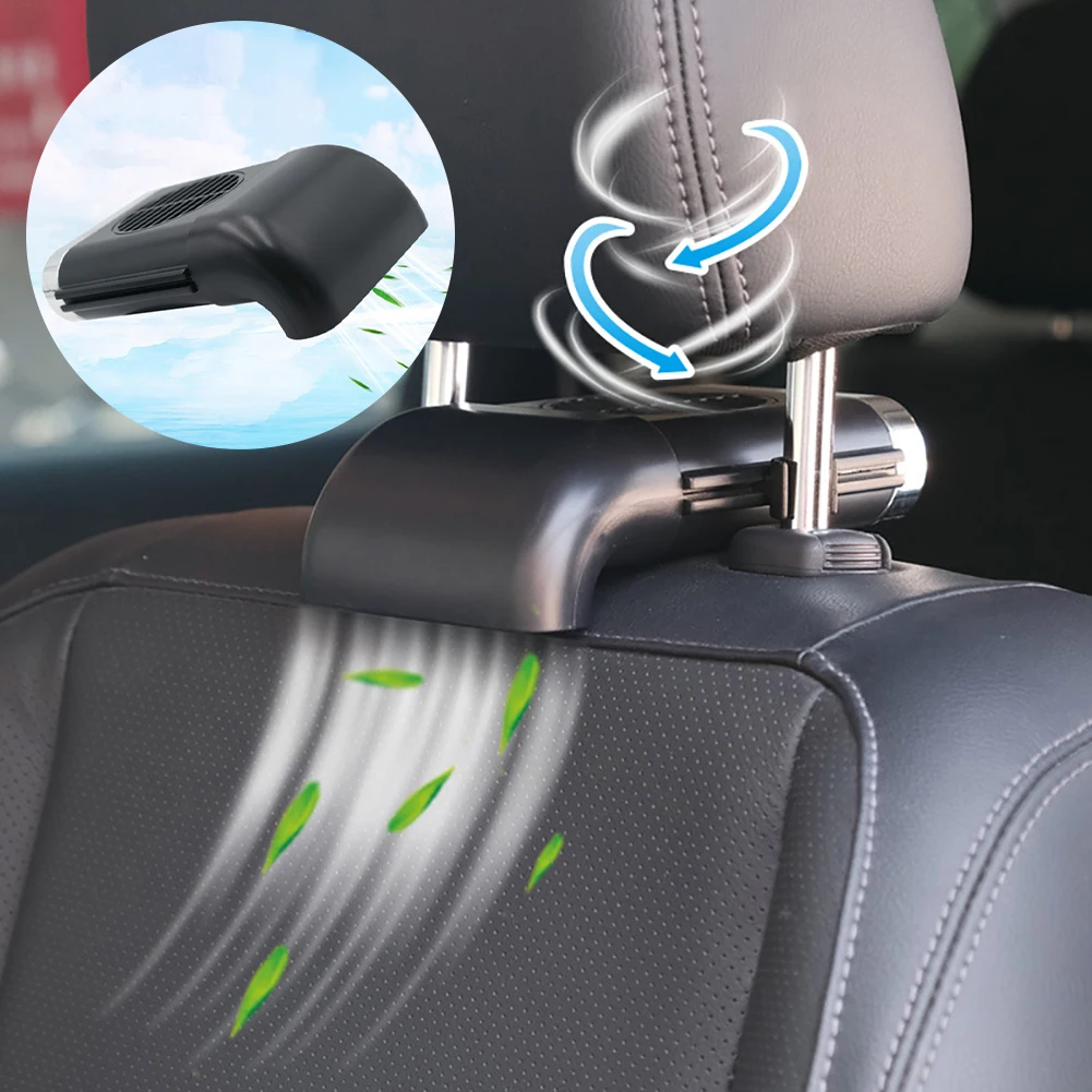 Универсальный автомобильный подголовник Регулируемый USB вентилятор с