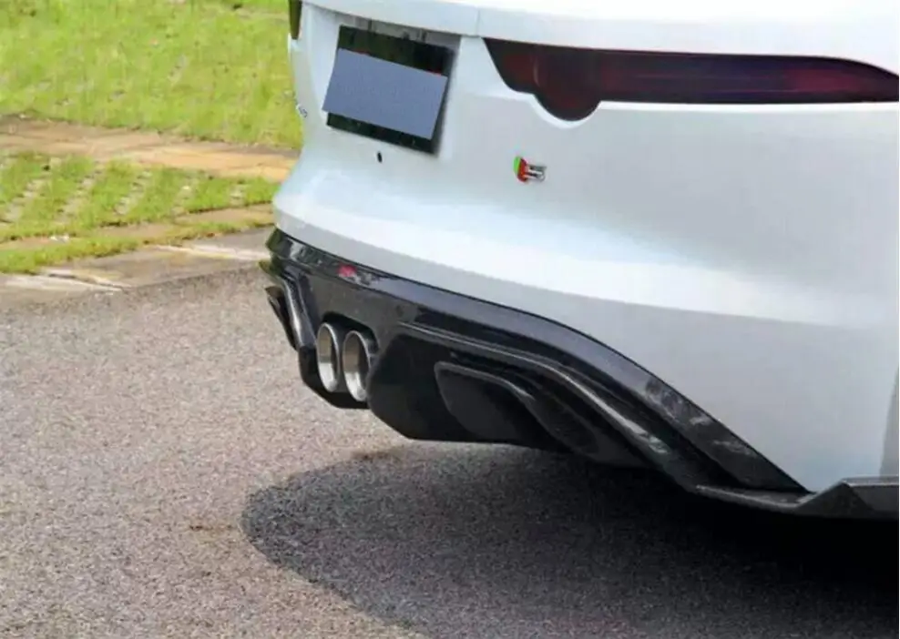 Карбоновый задний бампер для губ автомобильный диффузор подходит Jaguar F Тип 2014 2015