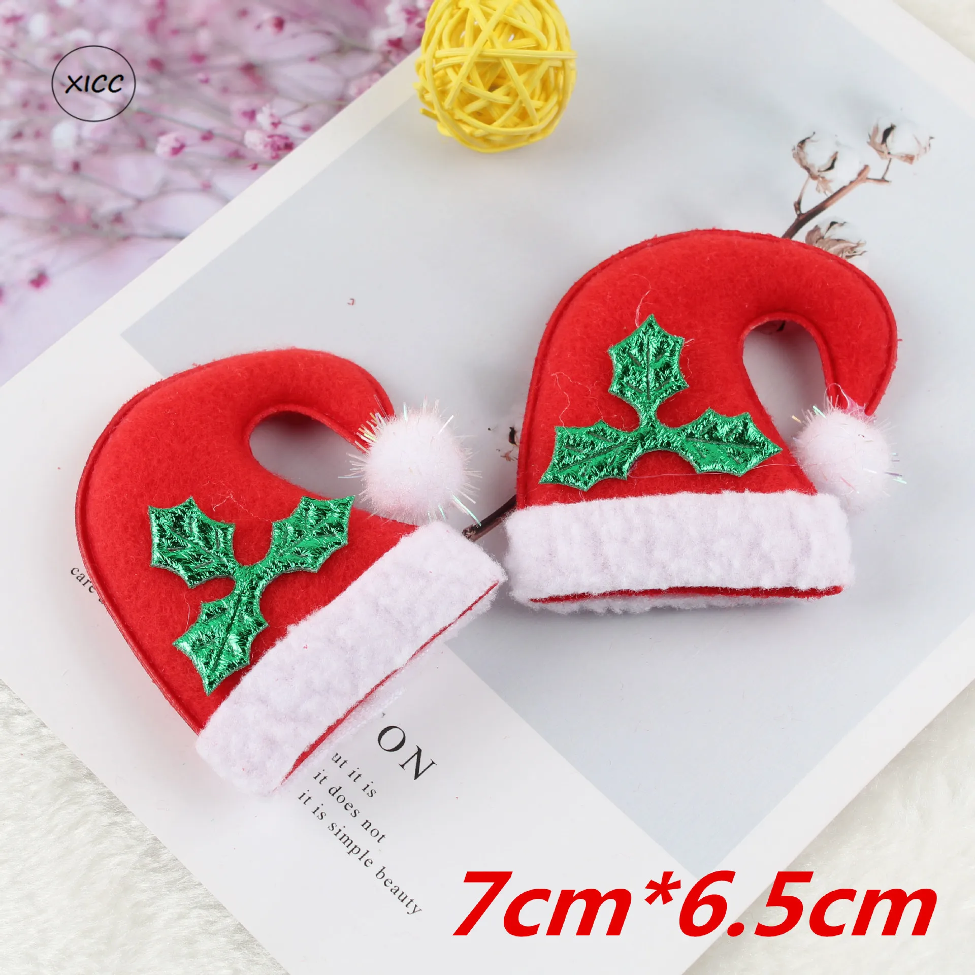1pc-4 XICC DIY хлопковое войлочное Рождественское украшение новогодние подарки Санта Клаус Рождественская елка искусственные настенные подвесные украшения для дома - Цвет: 1pc-4