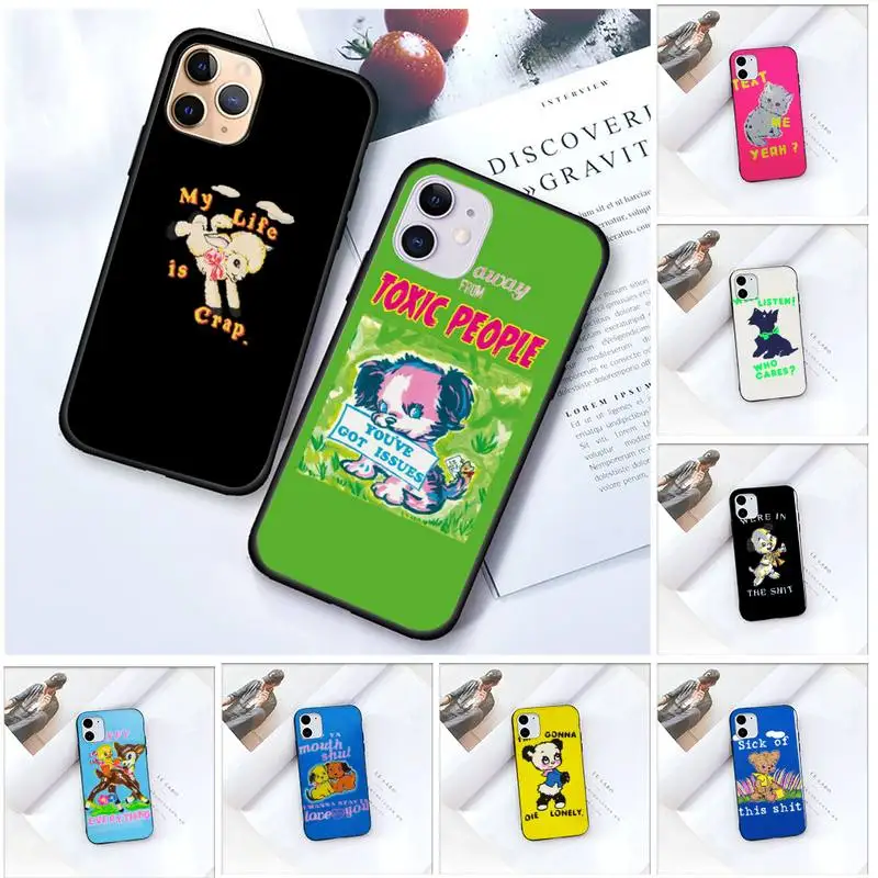 

Art Dog Sheep Phone Case For iPhone 12 Mini 11 Pro XS Max X XR 7 8 Plus