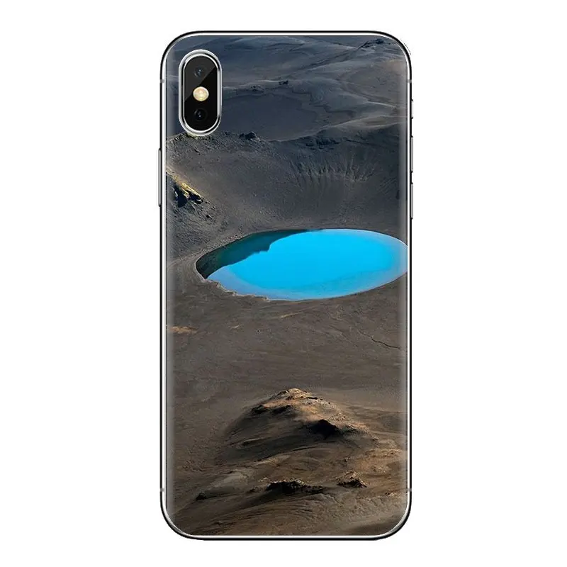 Прозрачный чехол из термополиуретана чудеса природы вулкан Исландия для Samsung Galaxy