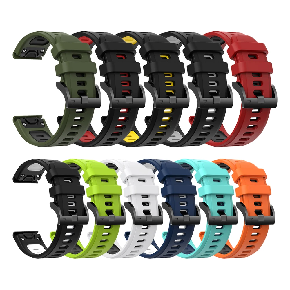 

22mm Quickfit Watchband Strap For Garmin Fenix 6 6 Pro Silicone Easyfit Wrist Strap For Fenix 5 Plus Forerunner 935 945 Watch