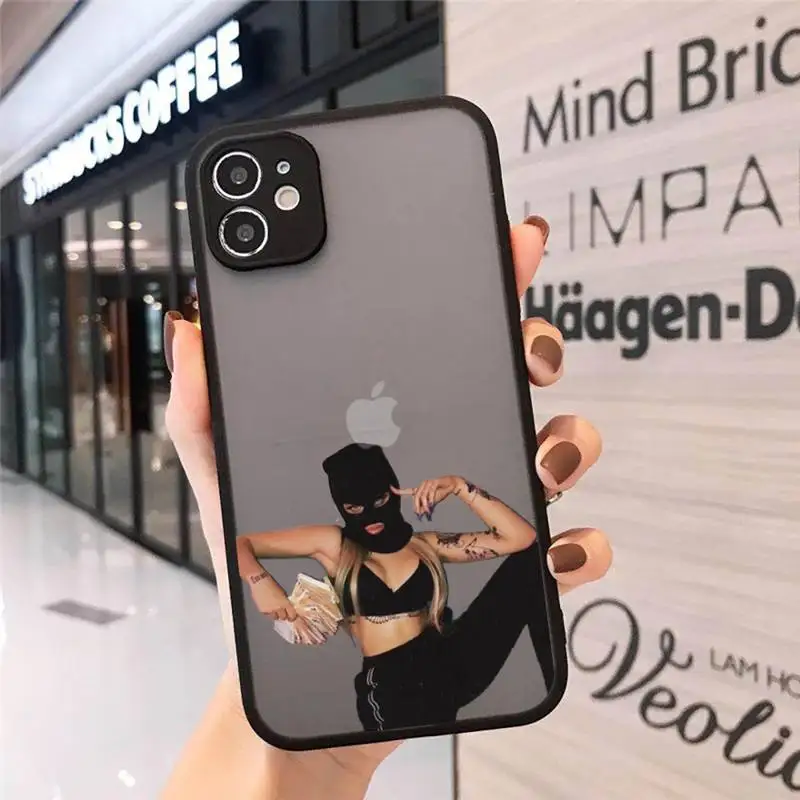 

Afro Girls Black Women Phone Case matte transparent For iphone 7 8 11 12 plus mini x xs xr pro max cover