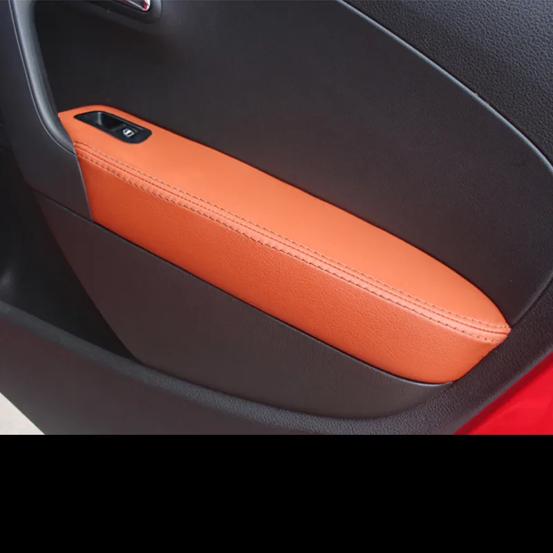 4 шт. микрофибра кожа межкомнатные двери подлокотник Крышка для Volkswagen POLO хэтчбек
