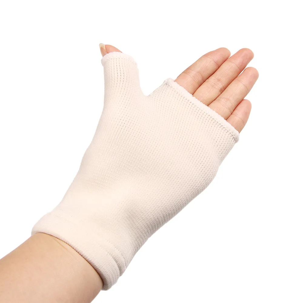 1 пара милых эластичных перчаток для ладони поддержка запястья рук артрита |