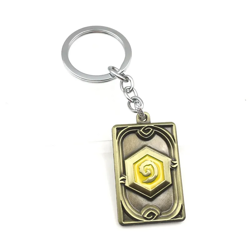 Hearthstone брелок с логотипом, брелок для ключей Heros of Warcraft, брелок для автомобиля chaviro Llaverom, брелок для ключей для онлайн-игр Hearthstone, подарочный пакет - Цвет: 1