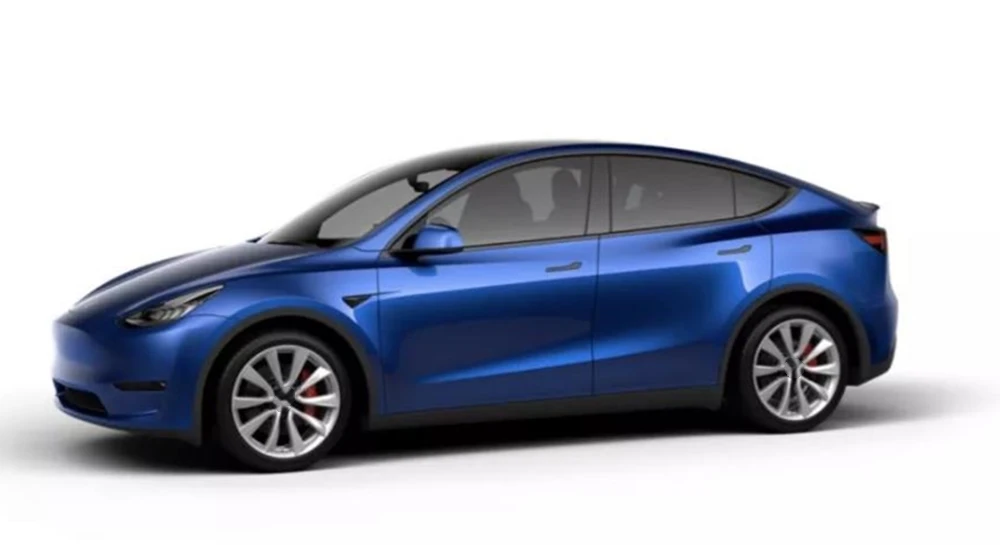 Чехол из натурального сухого углеродного волокна для Tesla Model Y 2020-2021 LHD матовый