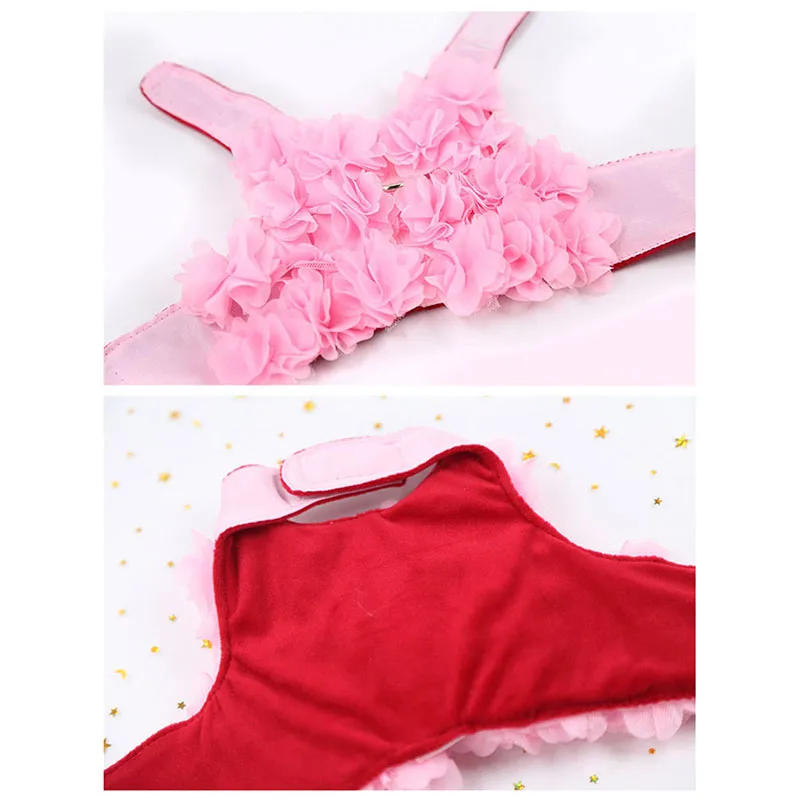 Шлейка и поводок для собак стильный жилет маленьких пород прогулок с щенками