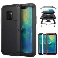 shockproof dustproof cover for huawei p30 pro metal armor case full protective waterproof phone case for huawei mate 20 30 pro