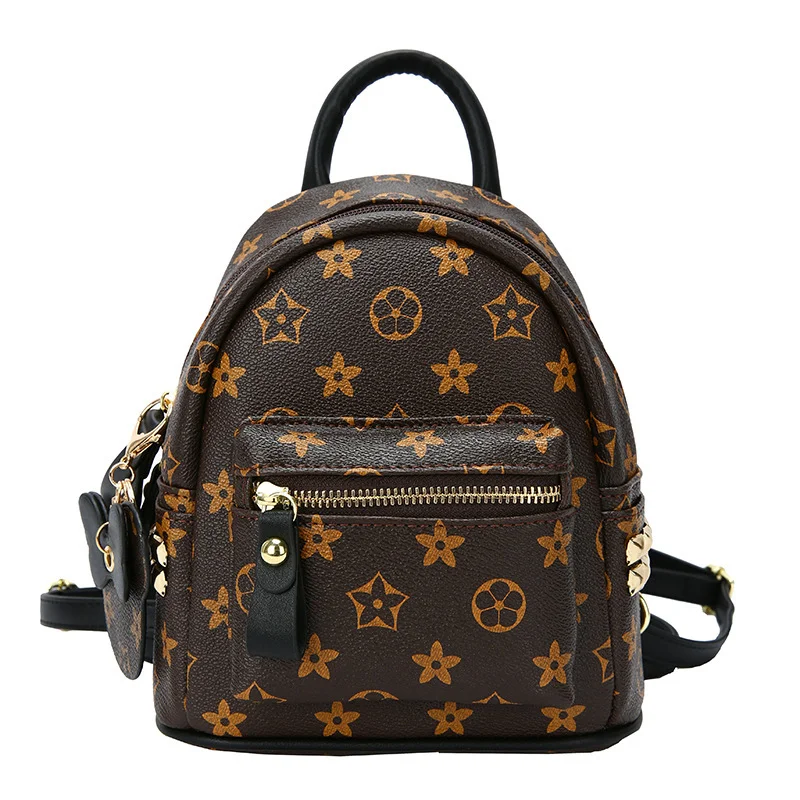 

Новинка 2021, модная универсальная маленькая сумка, сумка-мессенджер через плечо со старым цветком, портативный мини-рюкзак в стиле ретро