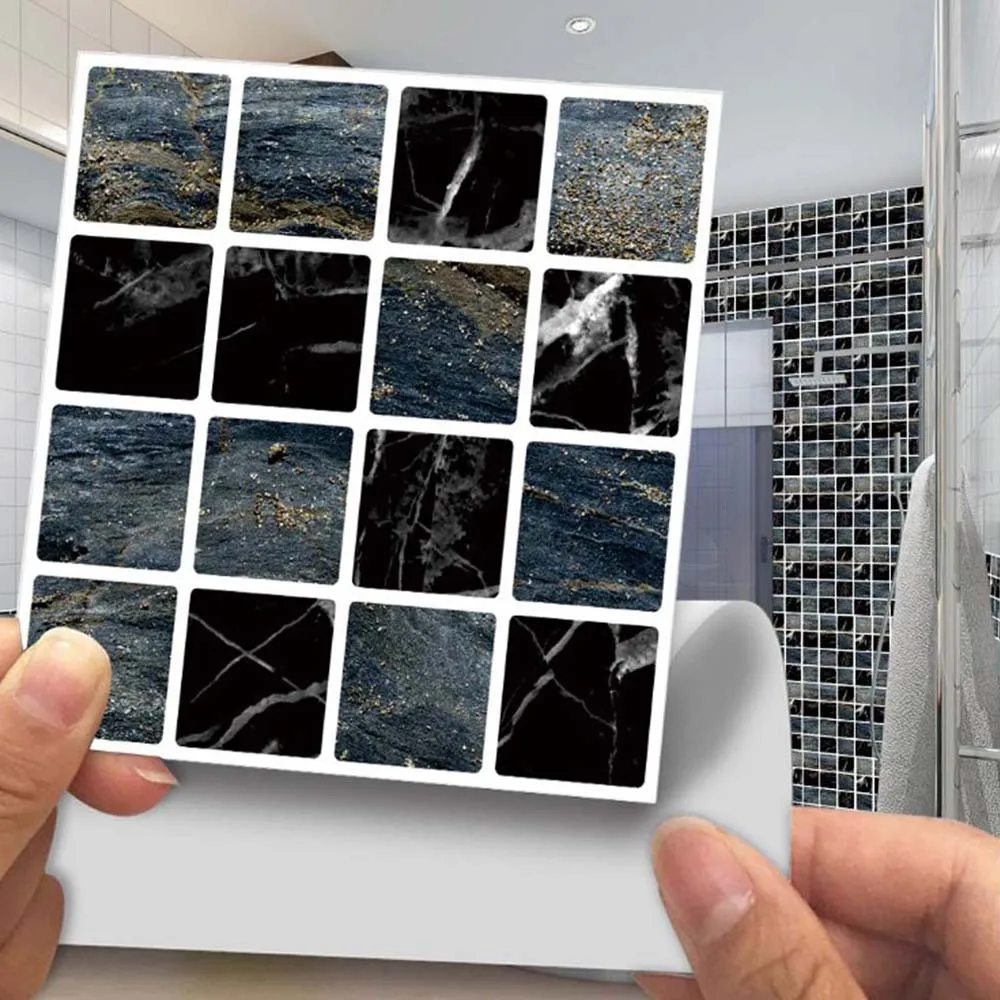 Мозаичные настенные стикеры 30X кухонные плиточные наклейки для ванной комнаты