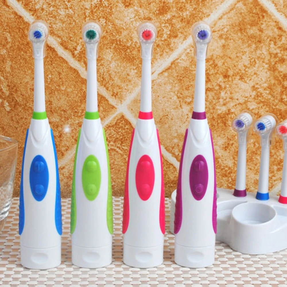 Электрическая зубная щетка с 4 щеточными головками гигиена полости рта уход