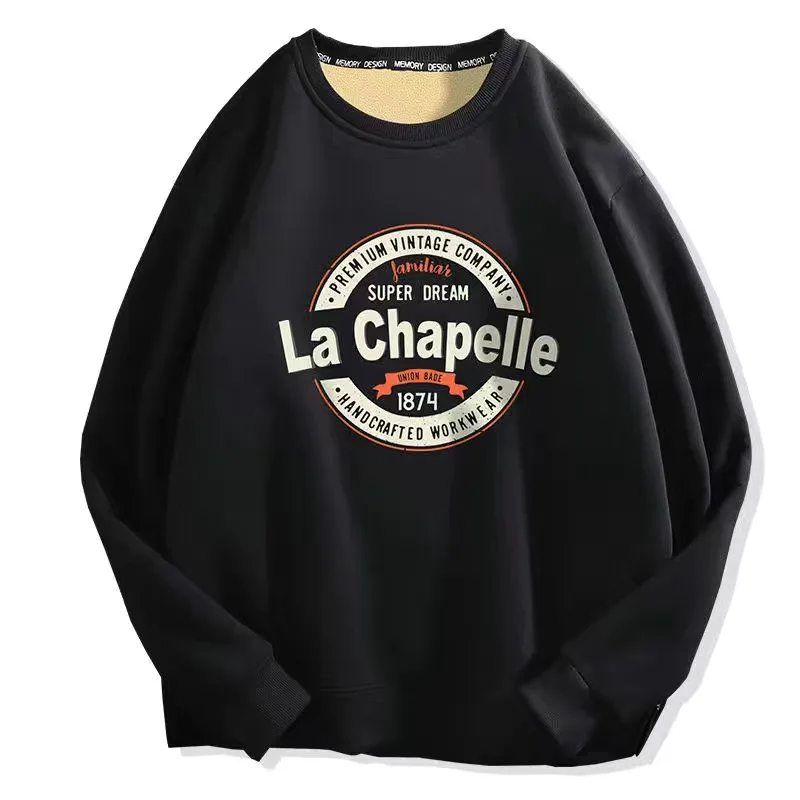 

Winter Thick Hoodies For Women Fashion Printed Fleece Causal Female Big Loose Pullover Women's Tops