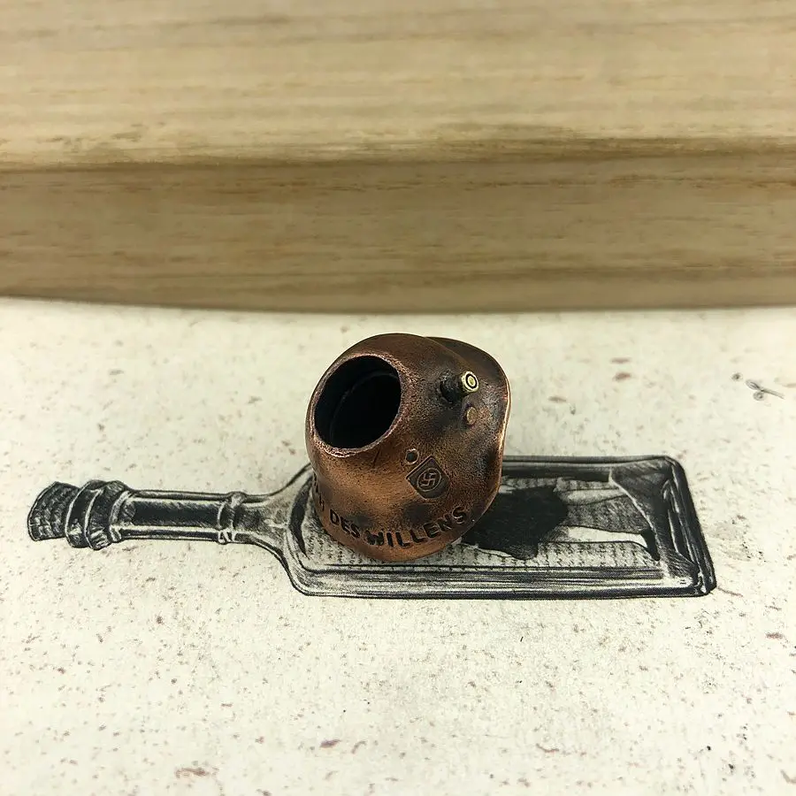 Outdoors DIY Tools EDC Brass Copper World War Helmet Skull Knife Beads Lanyard Pendants Key Rings Accessories | Спорт и развлечения