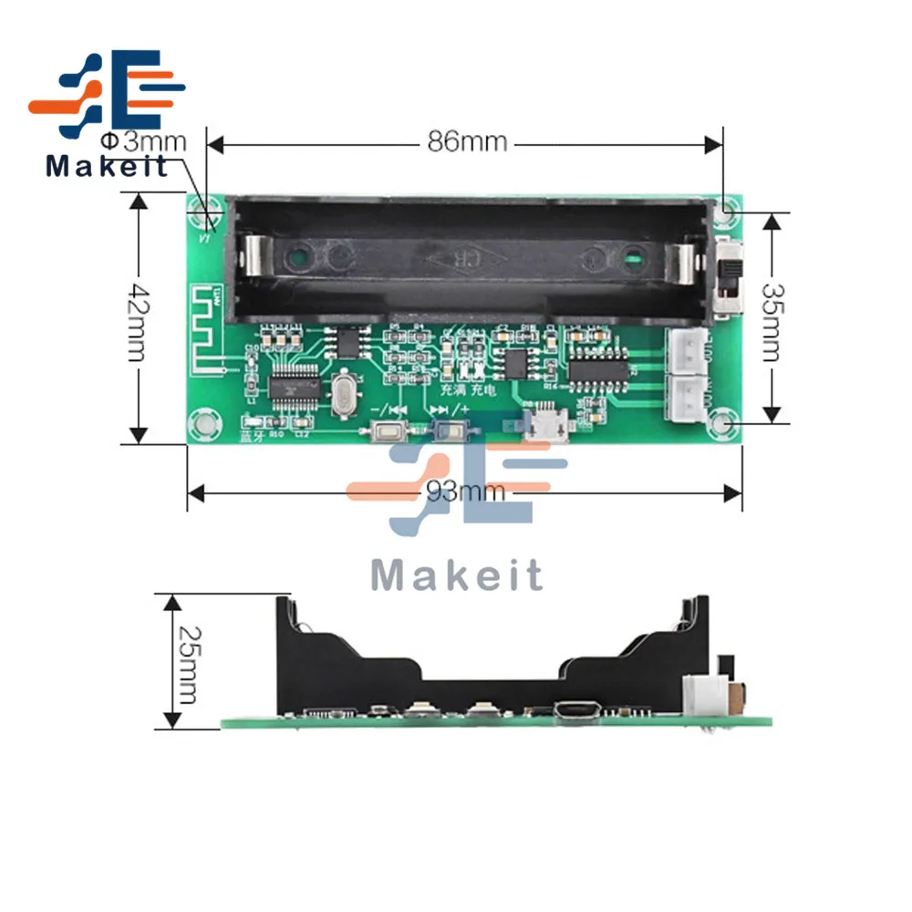 DC 5V XH-A153 литий Батарея PAM8403 Bluetooth 5 0 двойной канал низкого Мощность модуль