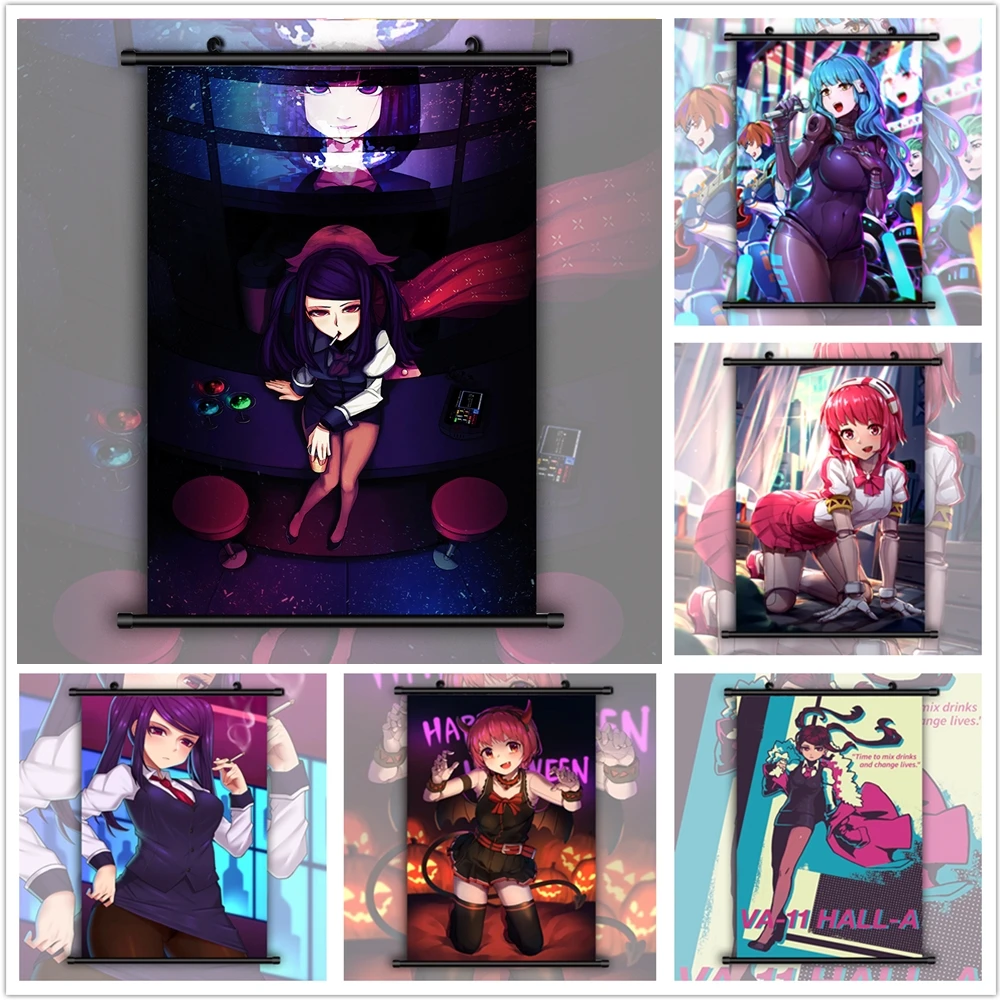 VA 11 HALL A Jill Dorothy Аниме Манга HD Печать настенный постер свиток|Рисование и