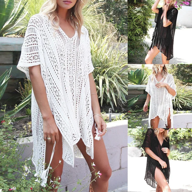 

Women's Summer Swimwear Bikini Beach Swimwear Cutout Blouse