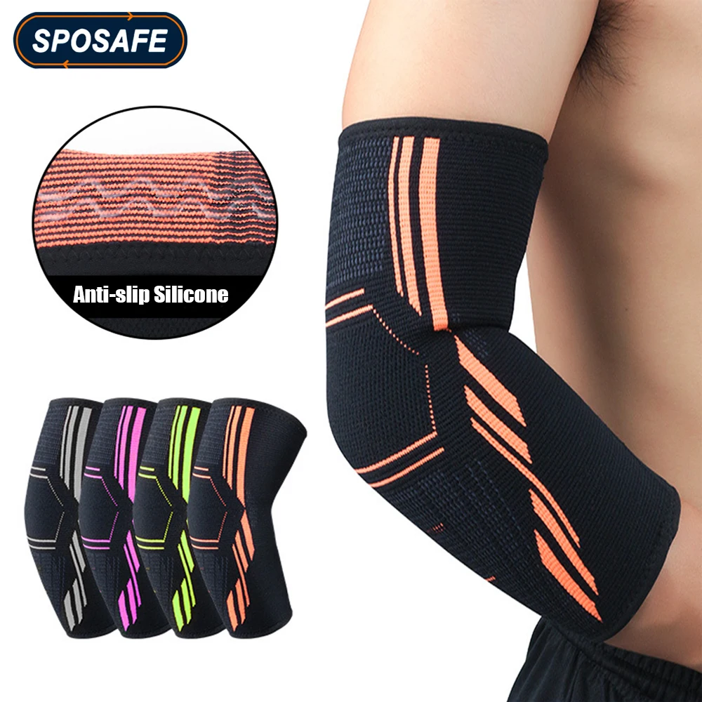 

1Pc Sports Elbow Brace Compression Sleeves Arm Forearm Support Crash-proof Pad Basketball Football Tennis Cycling Golf Arm Guard