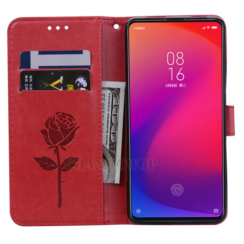 3D Цветочный кожаный чехол для Xiaomi Redmi K20 Note 7 Pro бумажник флип-Чехлы телефона Mi 9T M9T
