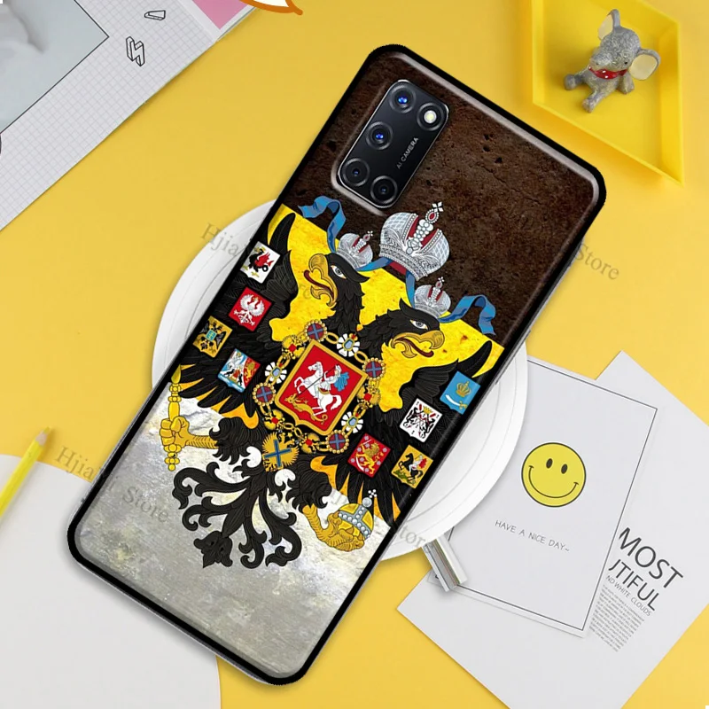 Чехол с гербом Российской империи для OPPO A9 A5 A53 A31 2020 A52 A72 A15 A83 A91 A93 A5S Find X3 Pro Reno 2 Z -
