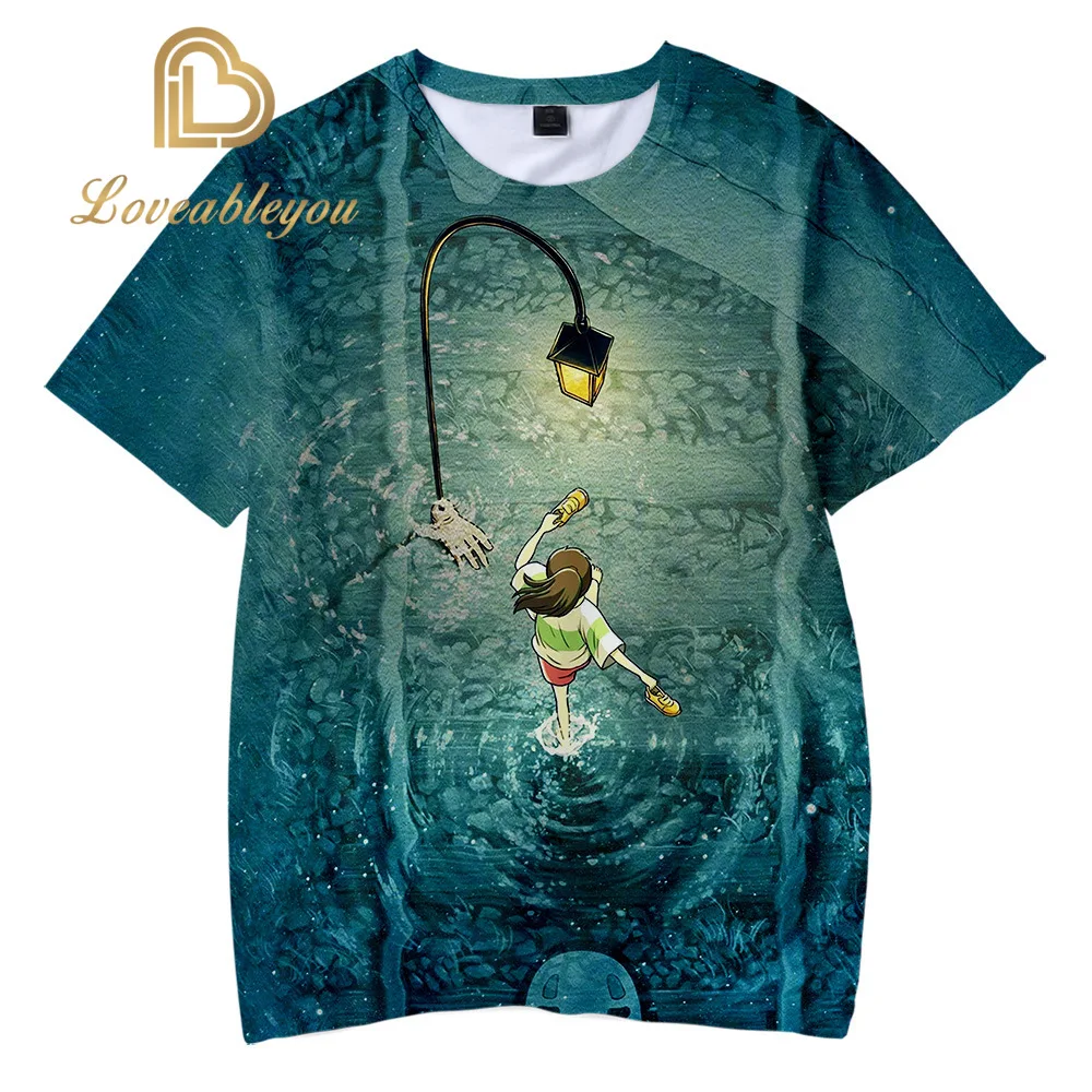 

Summer Hot Sale Spirited Away 3D Printed T-shirts Short Sleeve Casual Streetwear Streetshirt Clothes