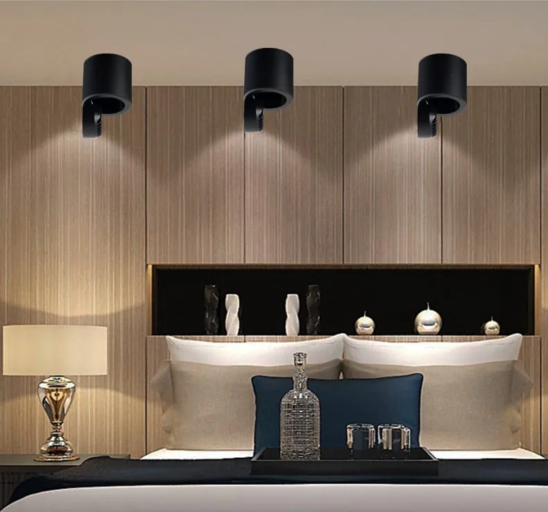 Бесплатная доставка светодиодный фонарь 9 Вт 12 регулируемый трек лампа рельсовый