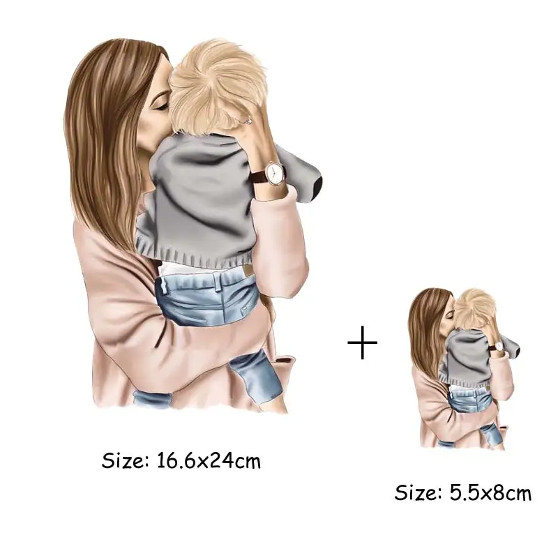 Термопереводные наклейки для мам и мальчиков аксессуары творчества значки с