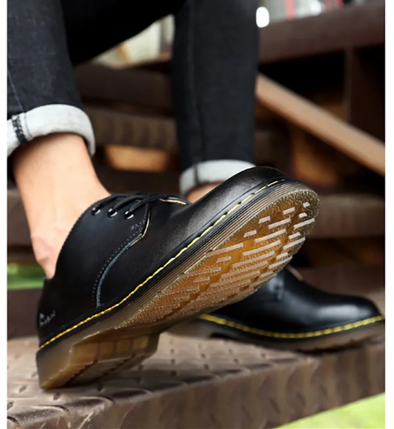 39 46 Ботинки мужские 2019 брендовые удобные модные кожаные ботинки # NX1459|Ботинки| |