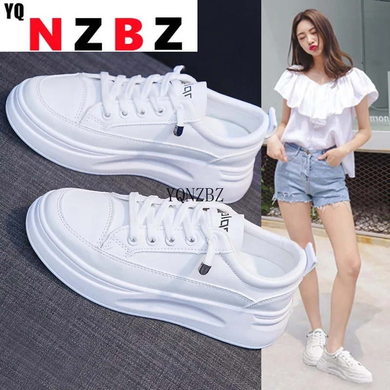 

2021 Fashion Sneakers Women Shoes Young Ladies Casual Shoes Female Sneakers Brand Woman White Shoes Thick Sole Zapatillas Mujer
