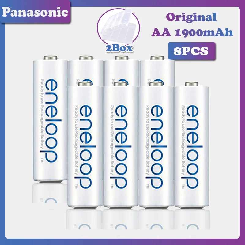Оригинальные аккумуляторы Panasonic 1 2 в 1900 мАч Ni-MH AA для камеры фонарика