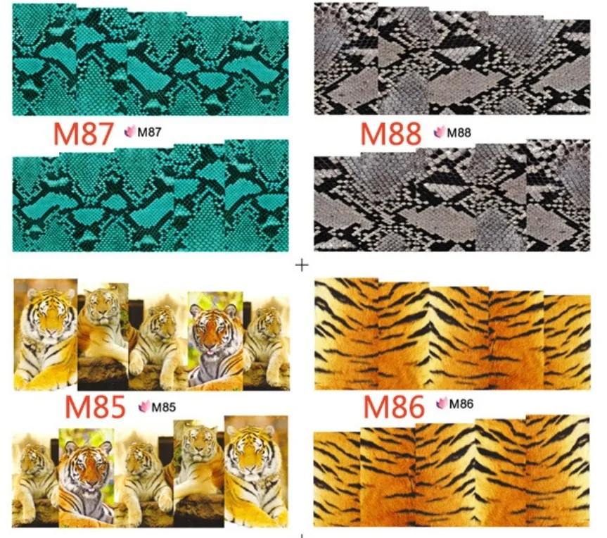 Водная переводная наклейка для ногтей Наклейка леопардовый узор самодельные