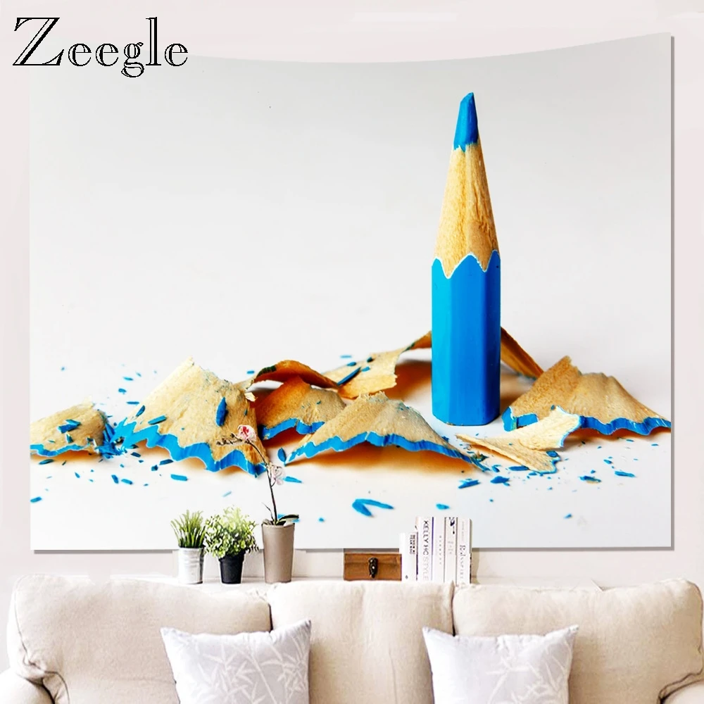 Zeegle 3D пляжный узор настенный гобелен Пикник коврик одеяло пляжное полотенце спальня аккаунт офис гобелен прикроватный коврик для йоги