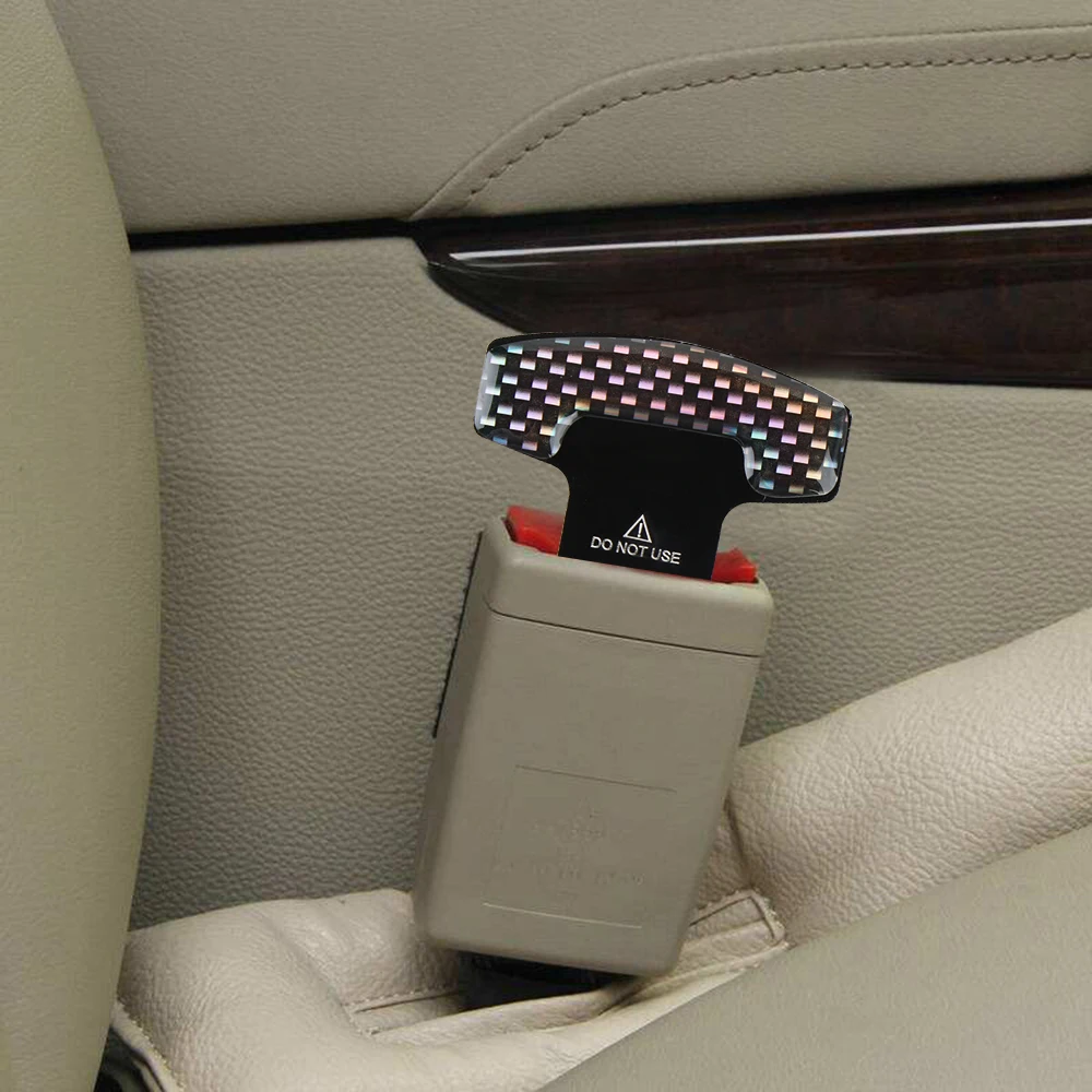 2 шт. Универсальный углеродного волокна автомобильный ремень безопасности