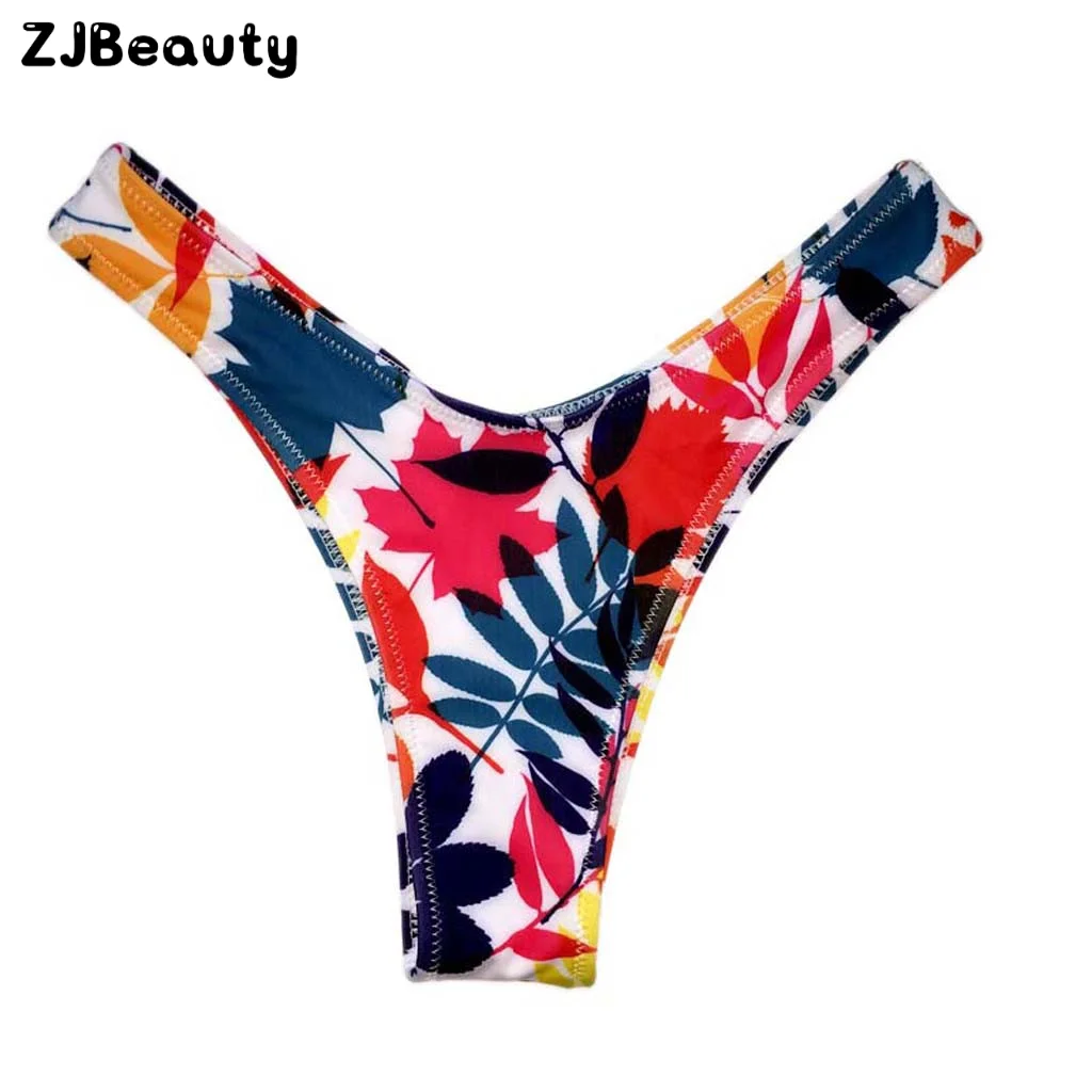 Женские трусы бикини с бразильским принтом классические Трусы стринги высоким