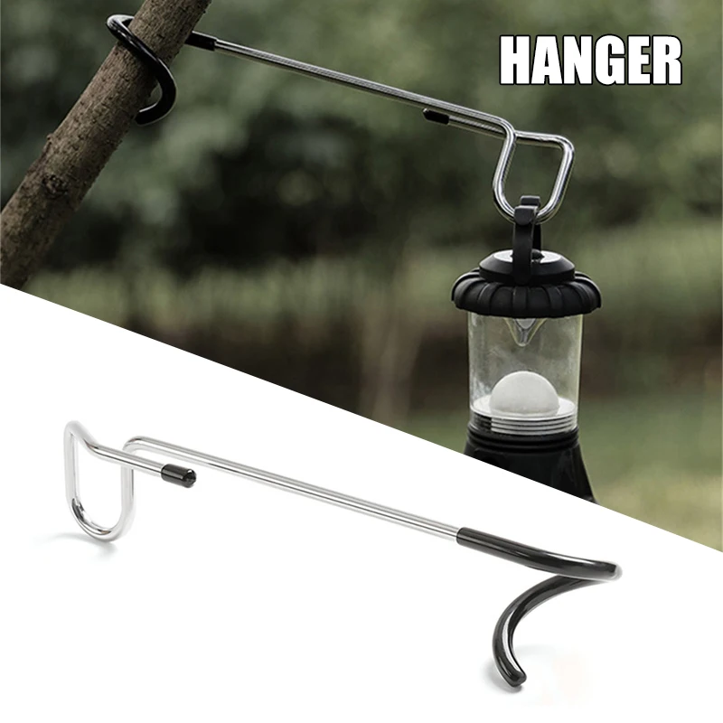 

2021 крючок светильник для кемпинга на открытом воздухе, походов, нескользящий S-образный спиральный металлический двусторонний кемпинговый ...