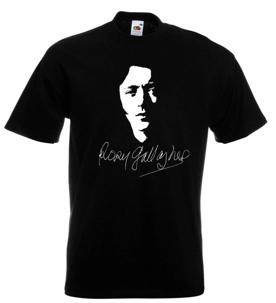 Rory Gallagher Autograph T Shirt - Taste Shadow Play женские и мужские Размеры новинка |