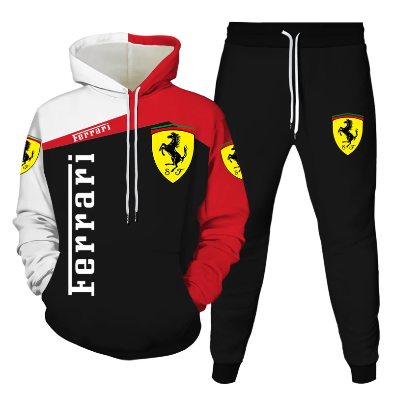 

2021 Hot Sale Men's Sweatshirt Pullover Sweater + Pants Two-piece Sportswear Men's Sportswear Fitness Suit Fashion Casual Suit