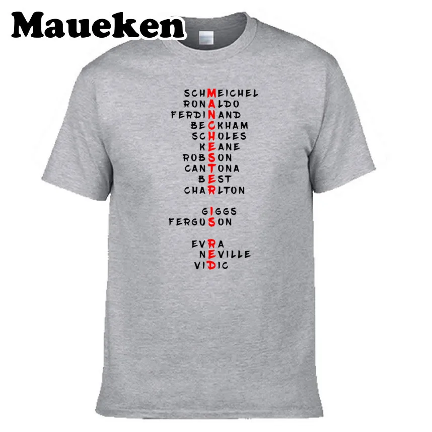 Мужская футболка с надписью manner Is Red Greatest Ronaldo Beckham Cantona Best Giggs Keane Robson Charlton Ferguson