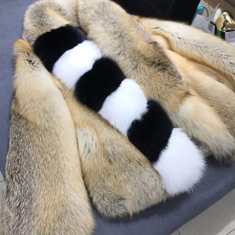 

women coat ladies natural fox fur real jacket