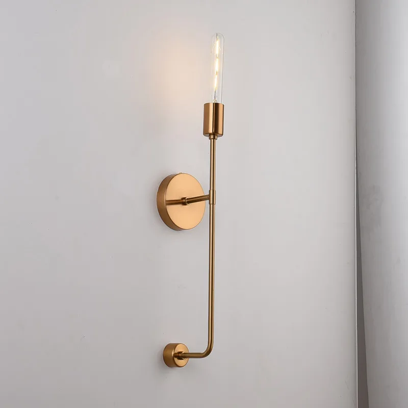 Скандинавские светодиодные настенные лампы прикроватные лестницы зеркальный