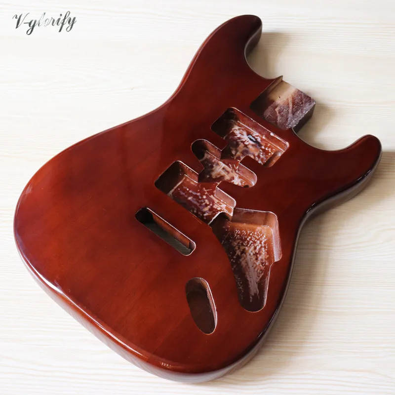 braun farbe ashwood st elektrische gitarre körper hochglanz gitarre barrel körper elektrische gitarre barrel free global shipping